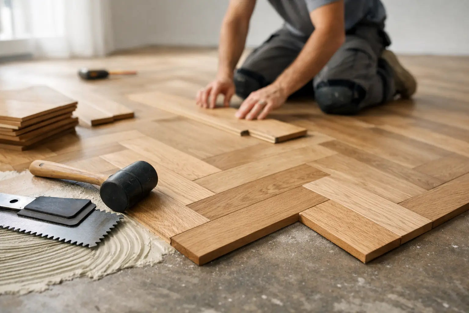 How to Lay Herringbone Wood Flooring Properly