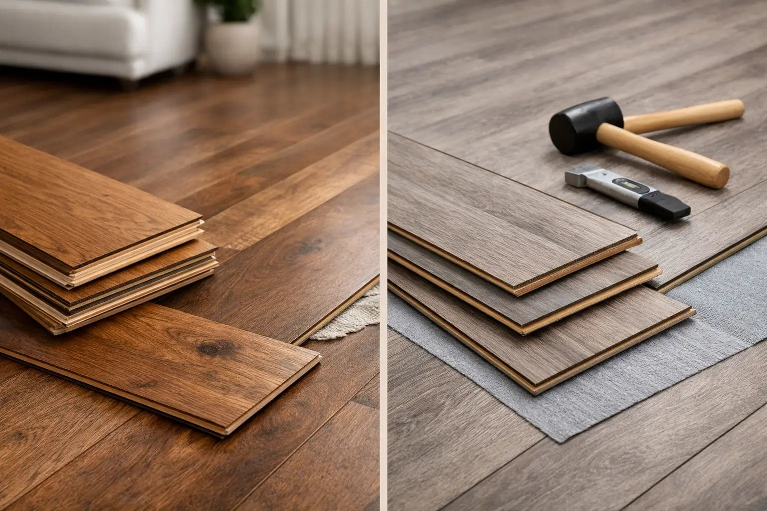 Engineered Wood vs Laminate Flooring