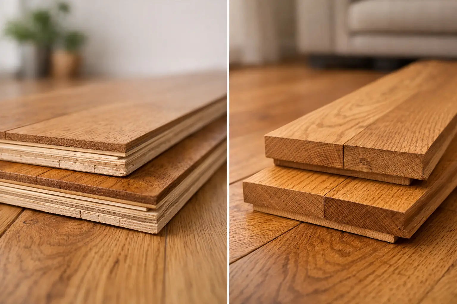 Engineered Wood Flooring vs Solid Wood Flooring