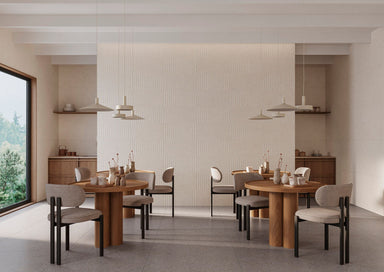 Room setting picture of ivory coloured tile