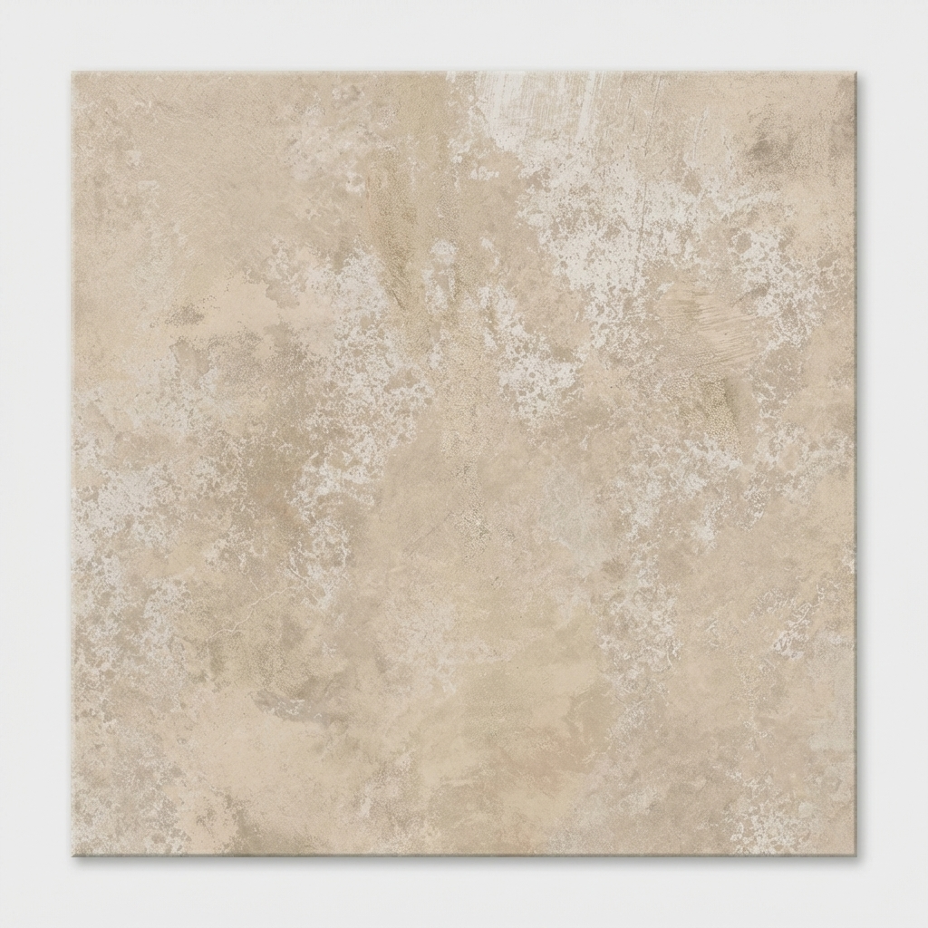 Beige textured tile on a white background