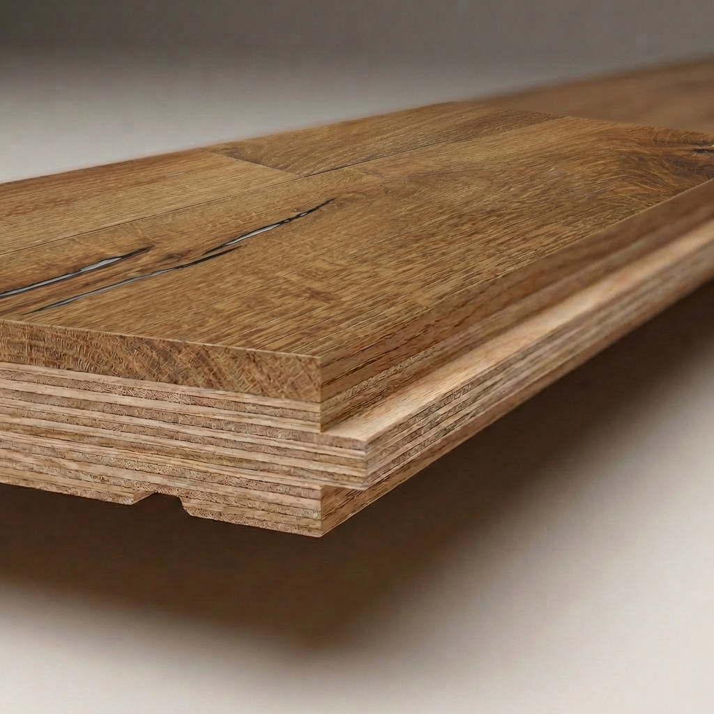 Close-up of a wooden surface with visible grain and texture