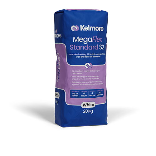 Kelmore Megaflex S2 Tile Adhesive White