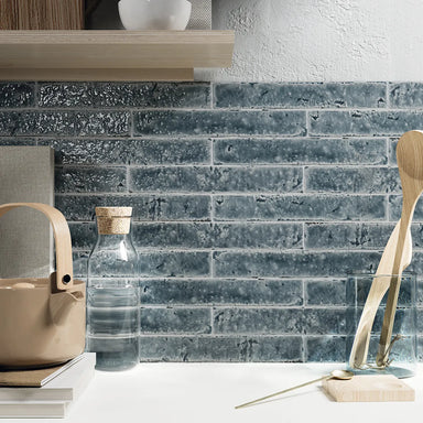 room setting image for blue colour tile