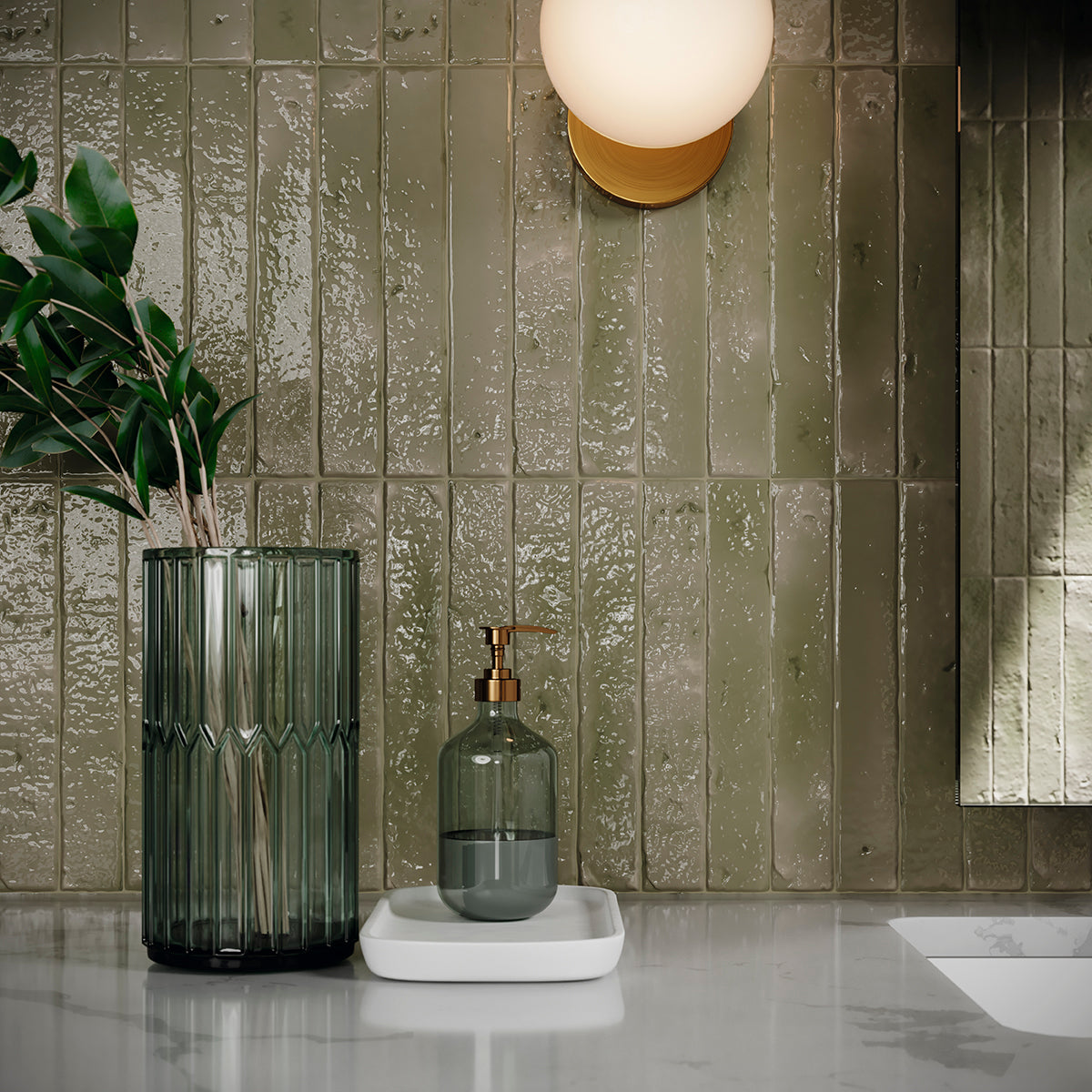 room setting image for olive tile