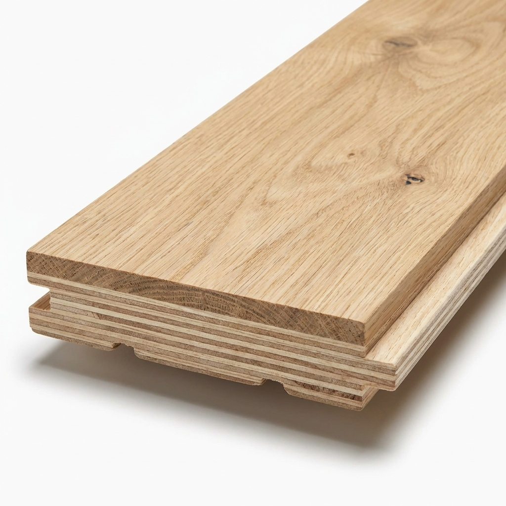 Close-up of a wooden plank on a white background