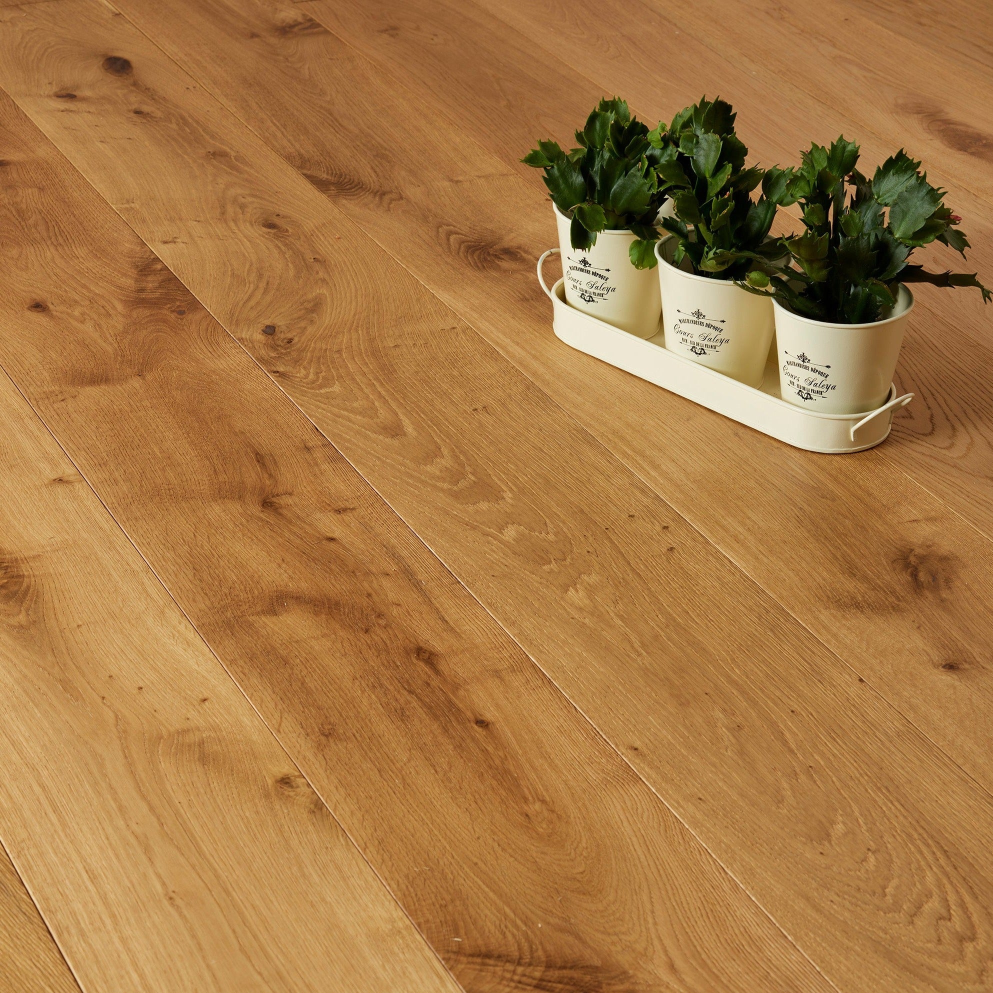 French Oak 14/3 - Rustic Brushed & UV Oiled