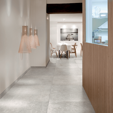 The Chapelle Bianco tile merges the modern with the classic. Integrating the power of stone into a sleek ceramic finish.