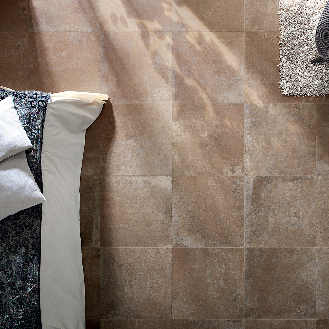The Chapelle Cotto tile merges the modern with the classic. Integrating the power of stone into a sleek ceramic finish