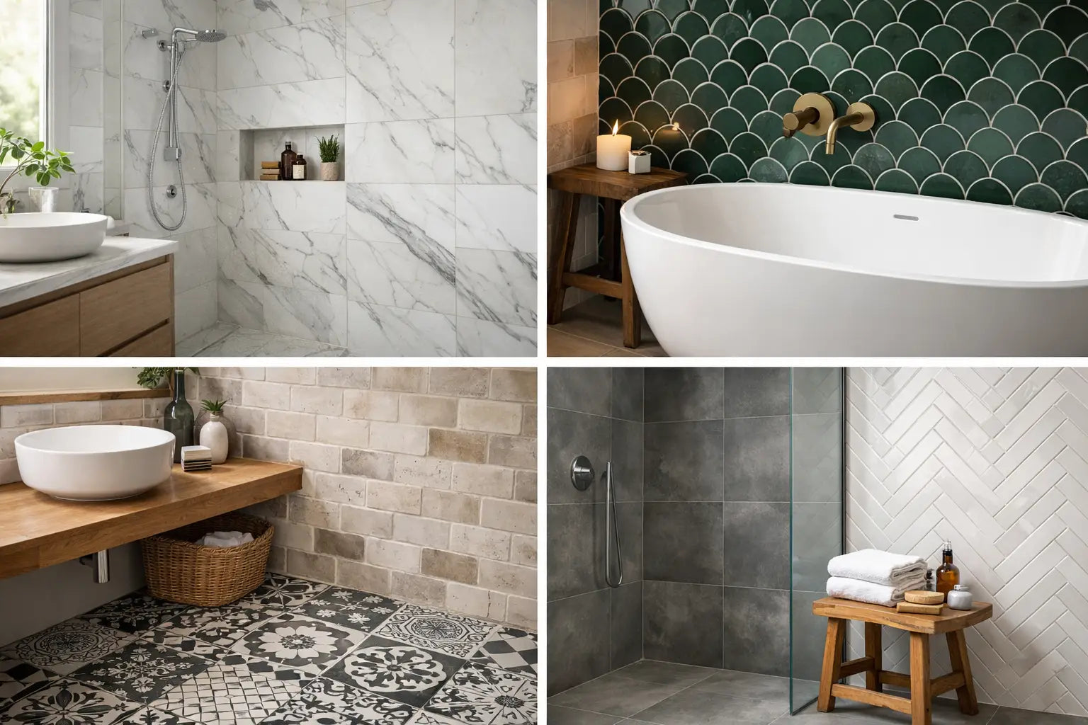 12 Bathroom Tile Design Examples for UK Homes