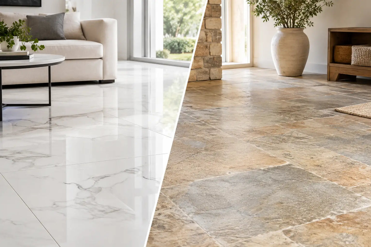 Porcelain Versus Natural Stone Flooring