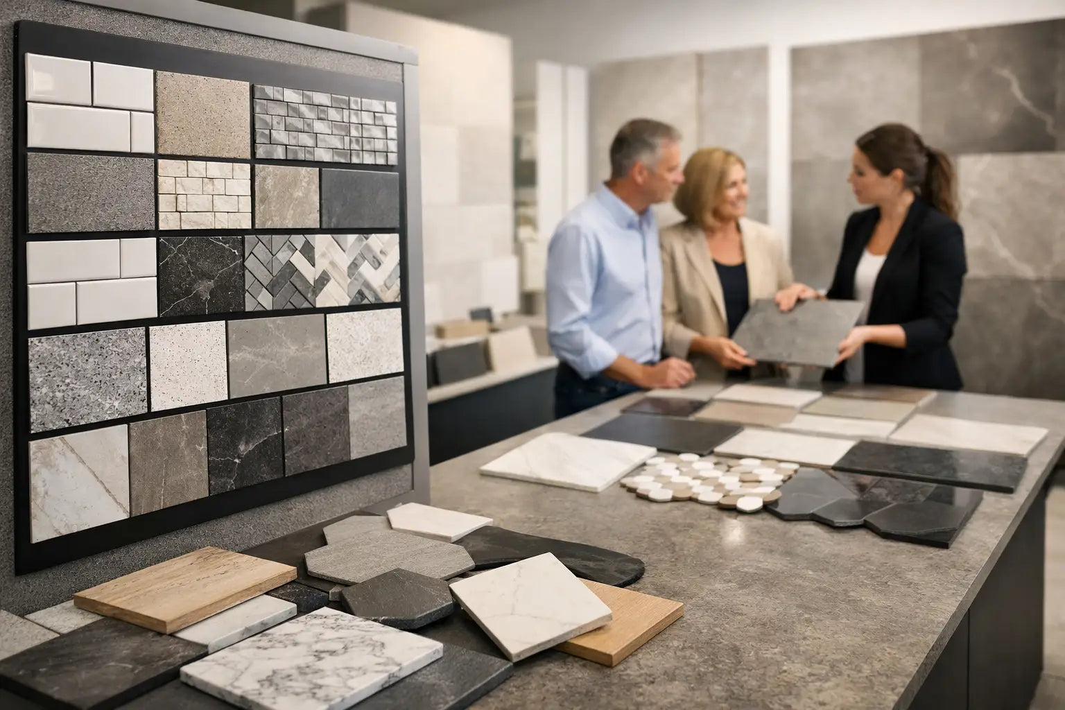 Showroom Tile Selection Examples That Work
