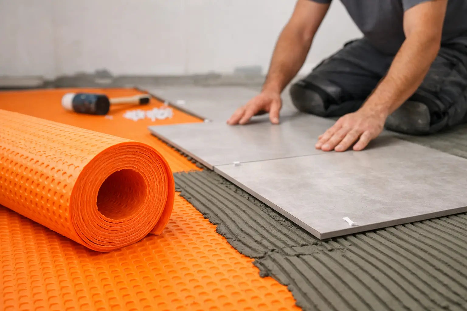 How to Install Uncoupling Membrane Tiles