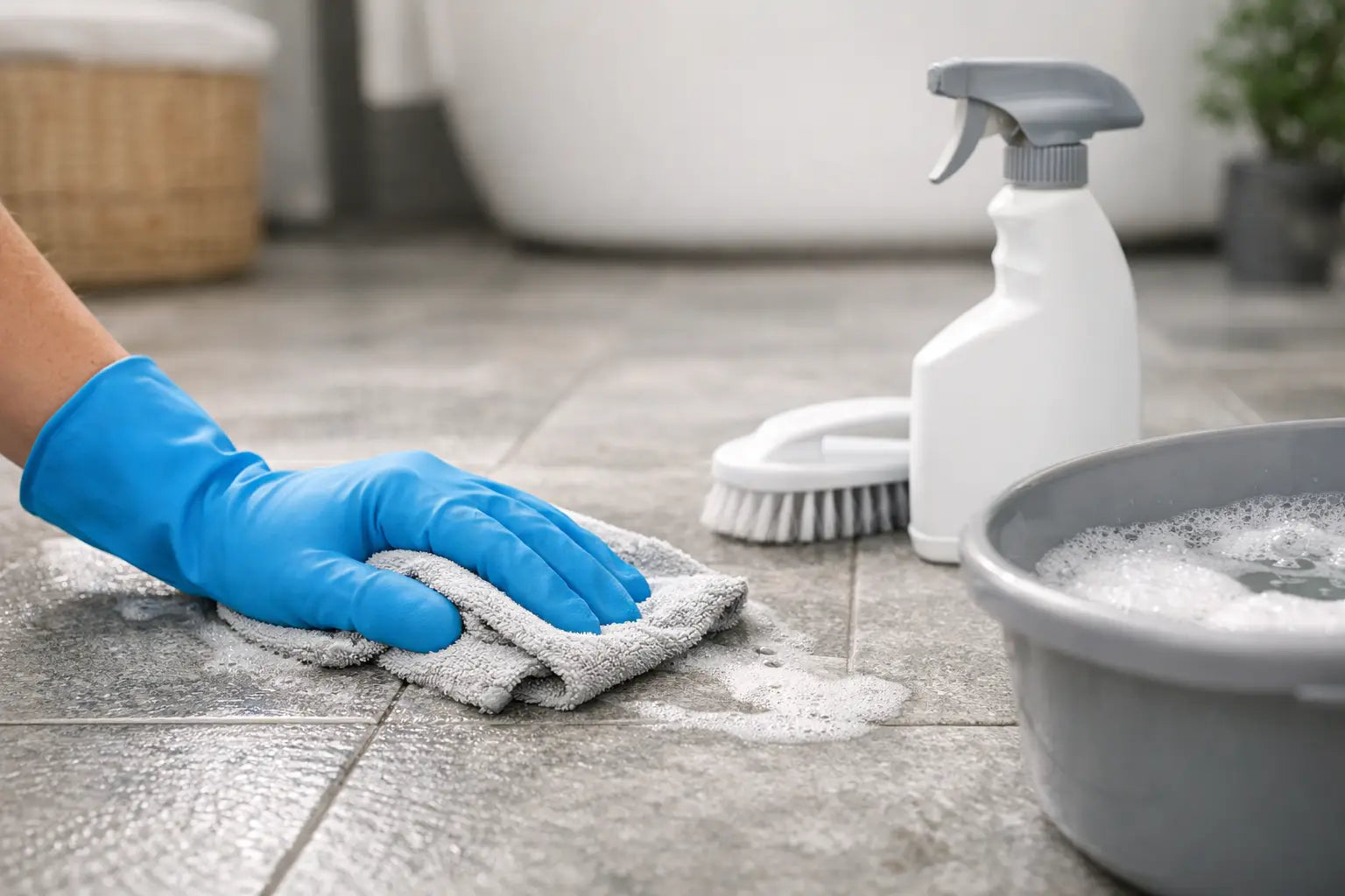 How to Clean Textured Porcelain Tiles Properly
