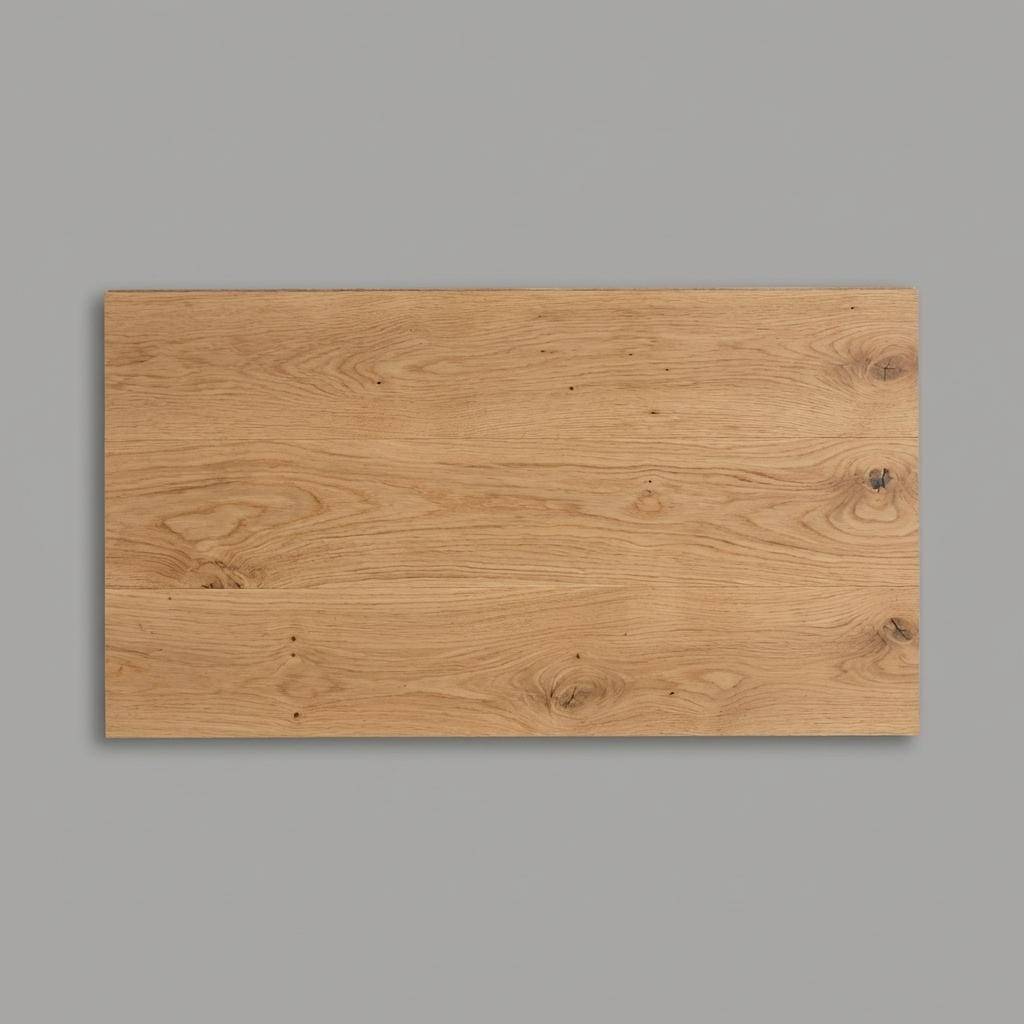 Wooden panel on a gray background