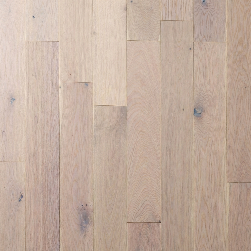 white oiled Wood flooring display 