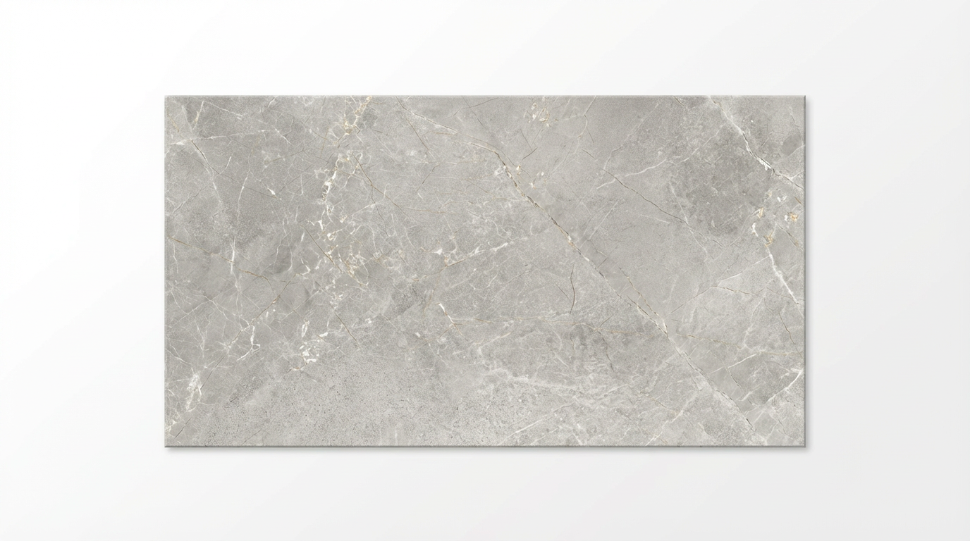 Gray marble-patterned tile on a white background