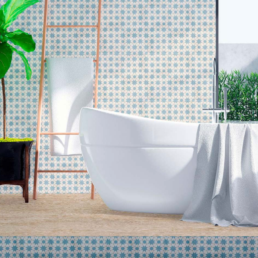 Tale Sferracavallo patterned Tile - Smart Tiles UK