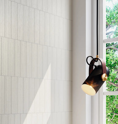room setting of warm grey tile