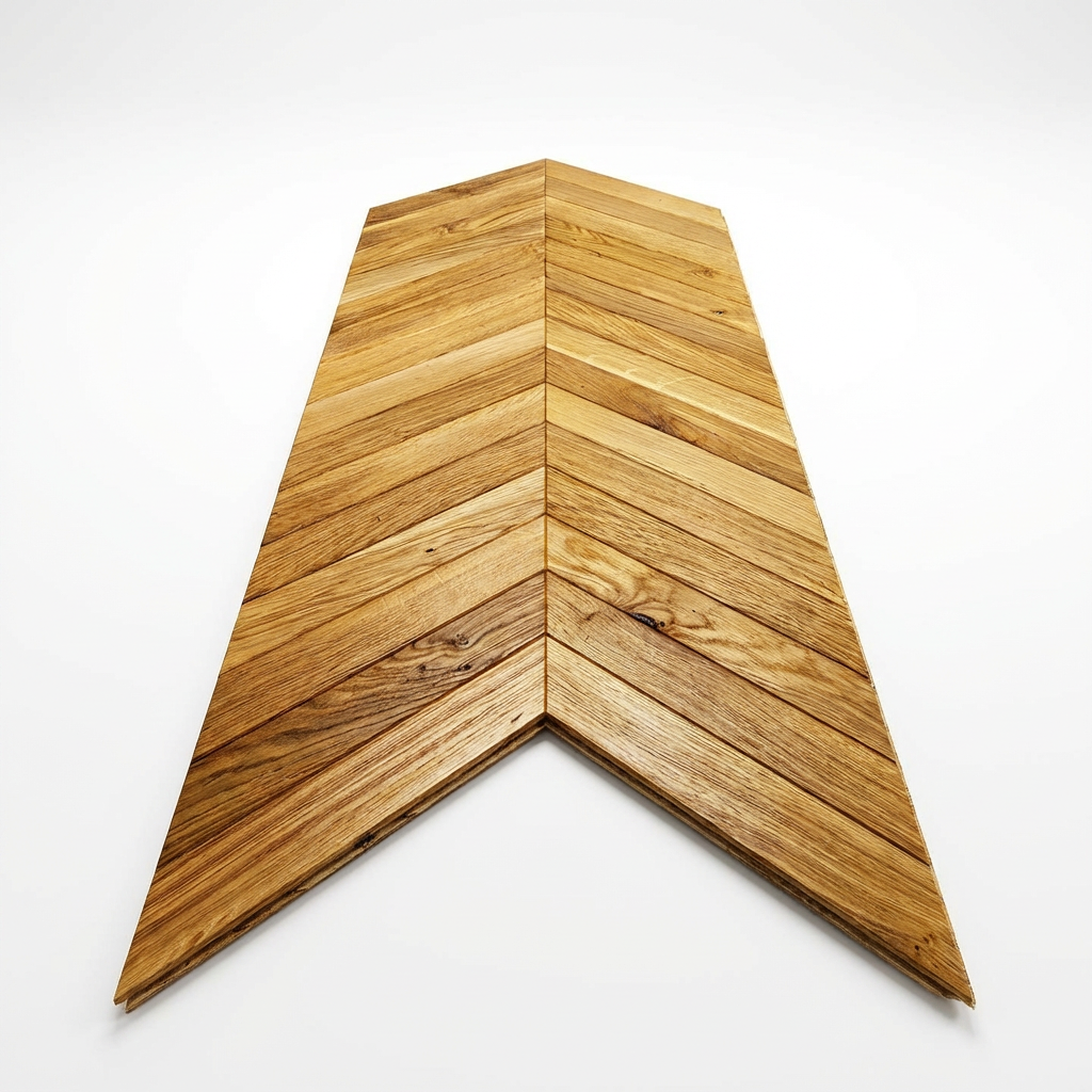 oak chevron on white background