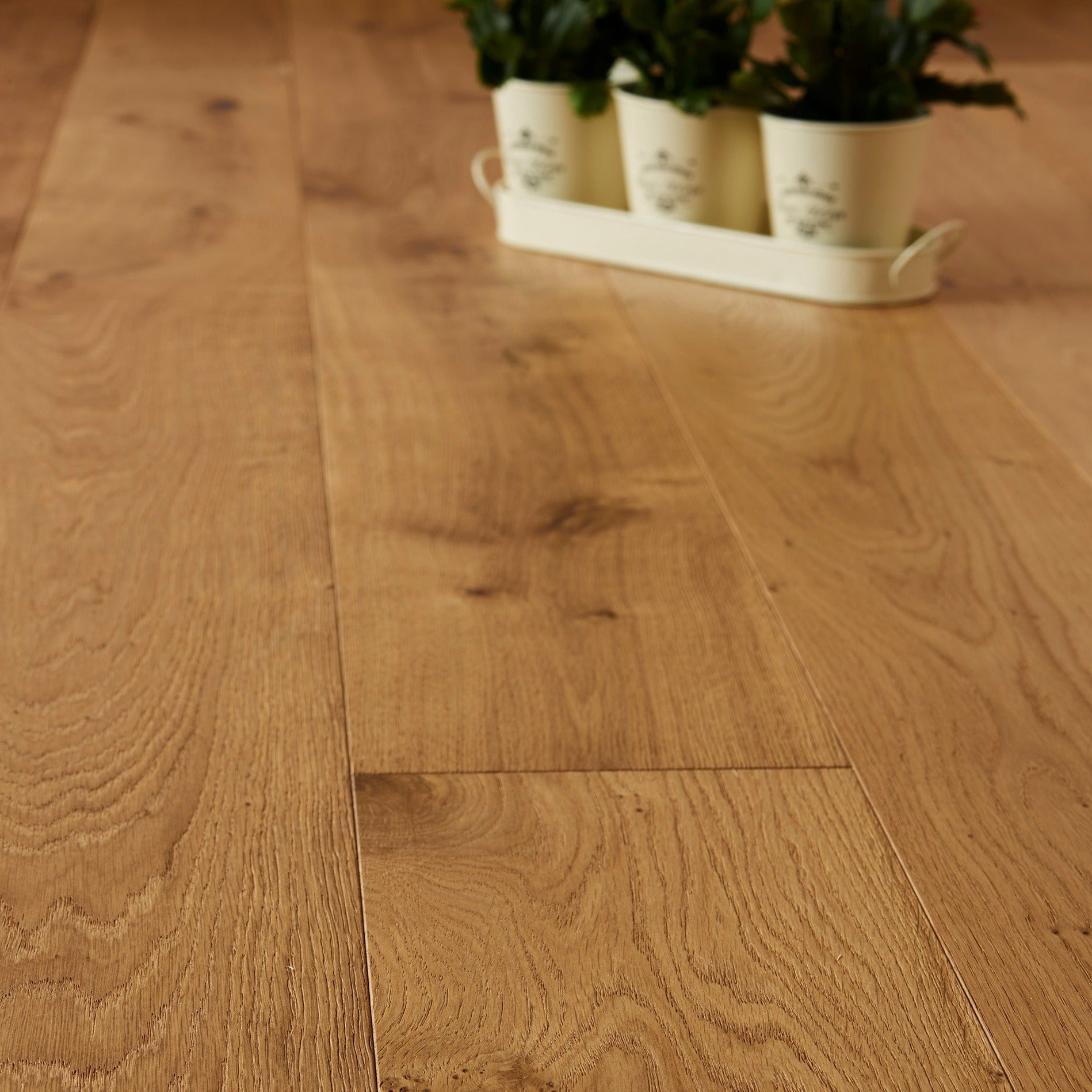 French Oak 14/3 - Rustic Brushed & UV Oiled