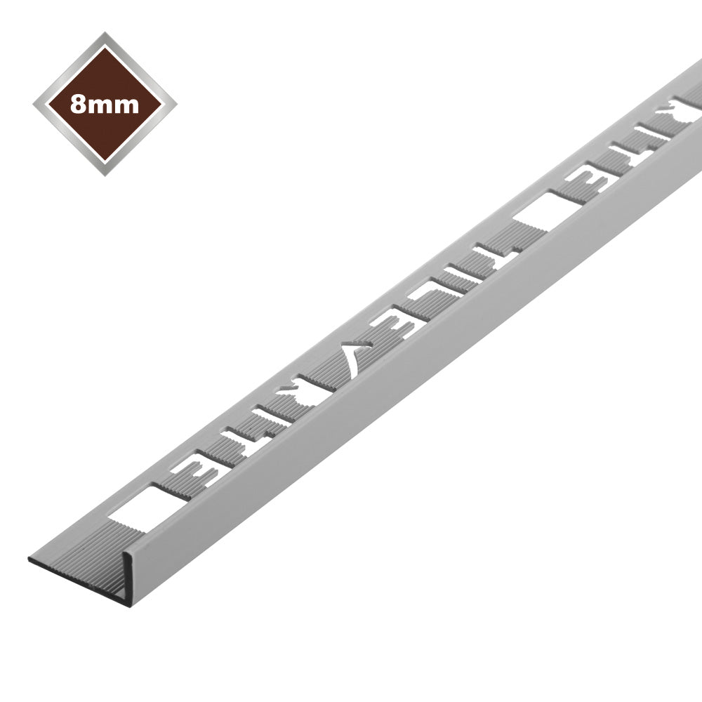 Tile Rite 8mm PVC S/Edge Trim-Grey
